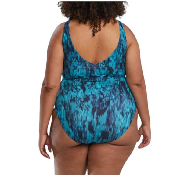 NEW TYR One Piece Swimsuit | Blue Design - Picture 5 of 7